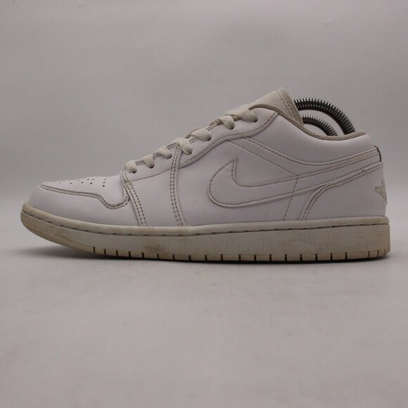 Nike Air Jordan 1 Low Men\'s Size 8 Triple White Shoes Sneakers 2022 553558-136 main image 9